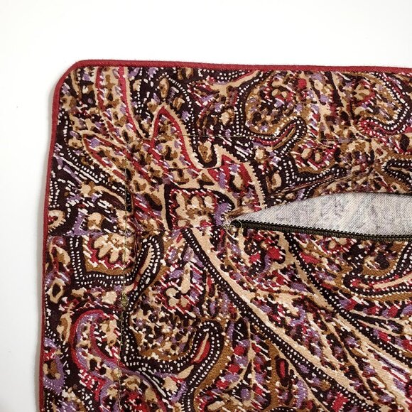 Lauren Ralph Lauren Hallie Lot of 2 Pillow Shams Paisley 20x26 Sateen Cotton - Picture 12 of 13